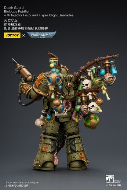 Warhammer 40,000 Action Figure Death Guard Biologus Putrifier 12 cm - Joy Toy Action Figures