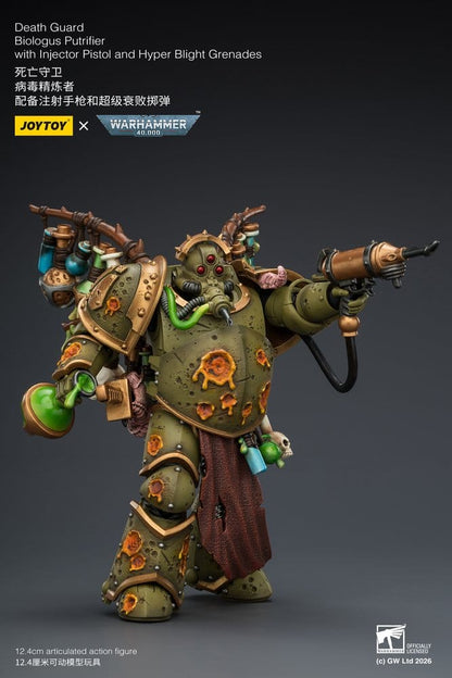 Warhammer 40,000 Action Figure Death Guard Biologus Putrifier 12 cm - Joy Toy Action Figures