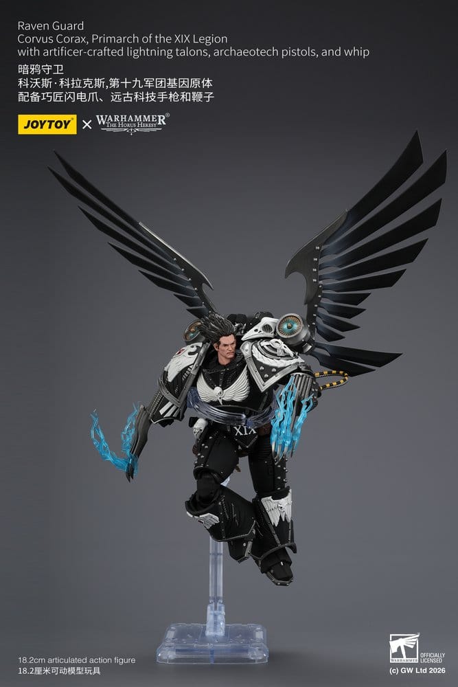 Warhammer 40,000 Action Figure Raven Guard Corvus Corax, Primarch of the XIX Legion 18 cm - Joy Toy (CN) Action Figures