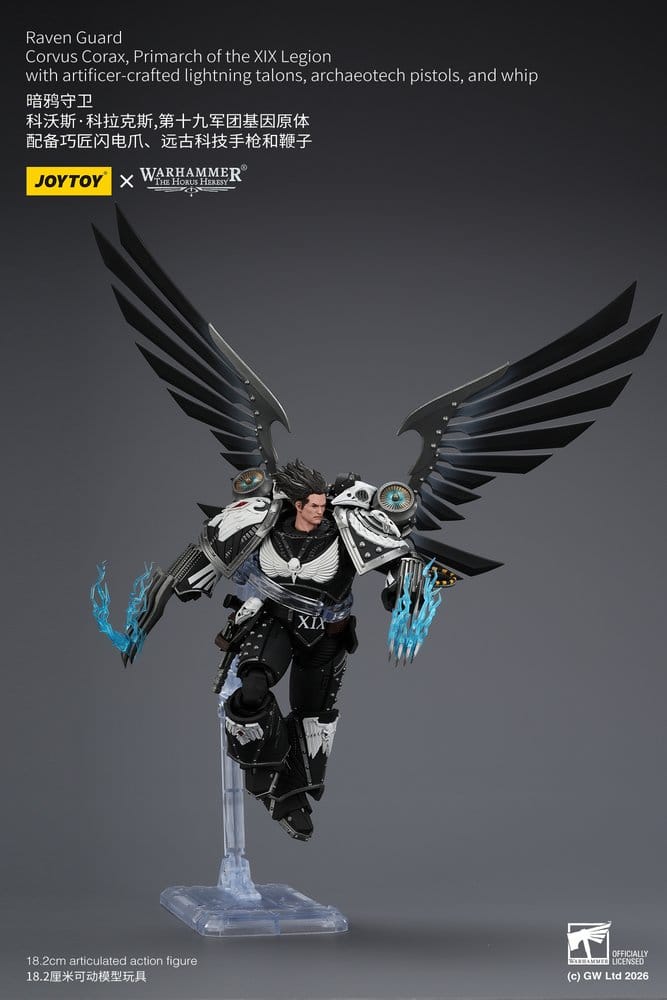 Warhammer 40,000 Action Figure Raven Guard Corvus Corax, Primarch of the XIX Legion 18 cm - Joy Toy (CN) Action Figures