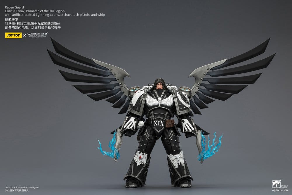 Warhammer 40,000 Action Figure Raven Guard Corvus Corax, Primarch of the XIX Legion 18 cm - Joy Toy (CN) Action Figures