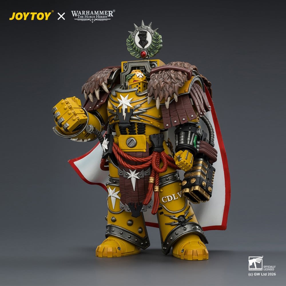 Warhammer Action Figure Imperial Fists Lord Castellan Evander Garrius, The Tyrant of Cthonia 14 cm - Joy Toy Action Figures