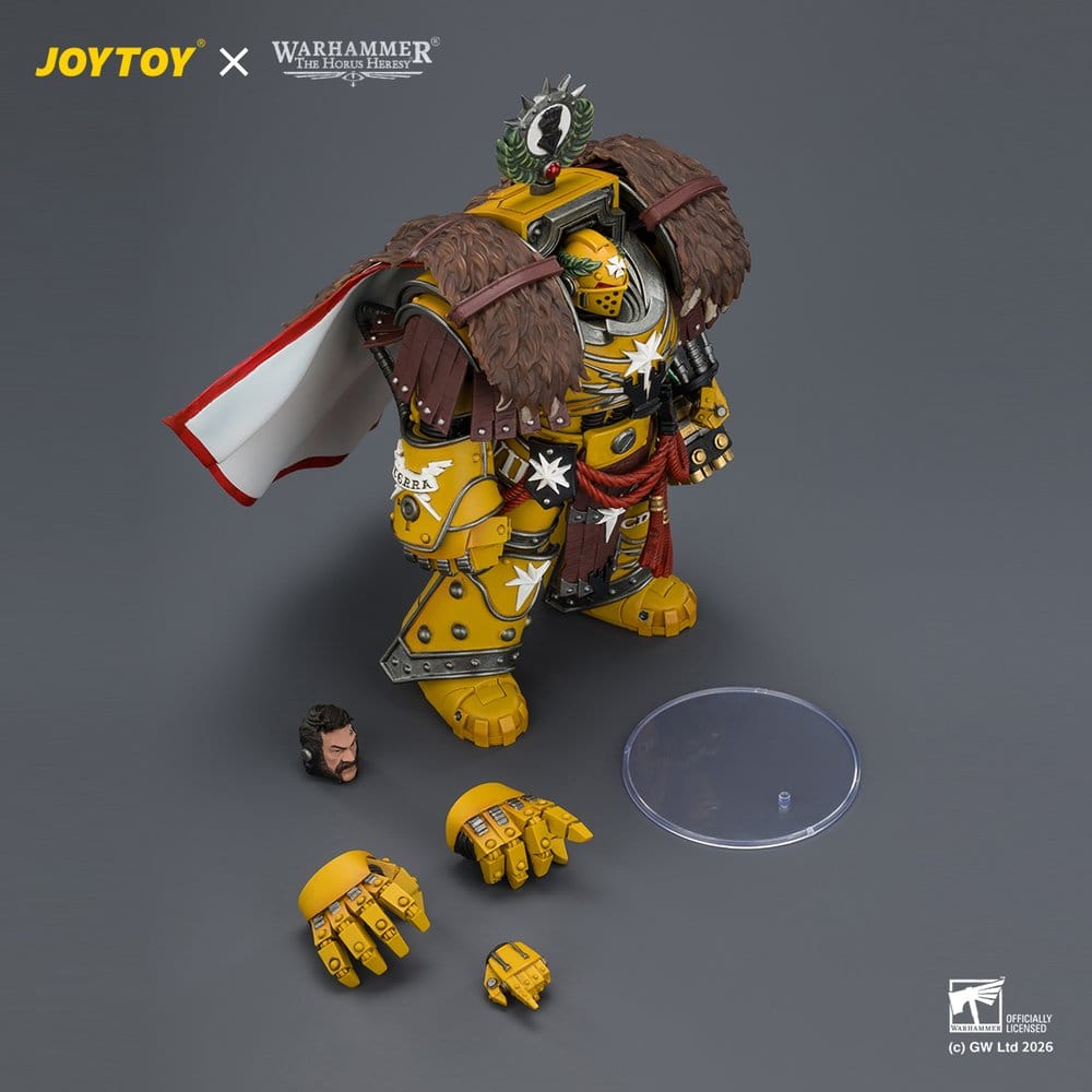 Warhammer Action Figure Imperial Fists Lord Castellan Evander Garrius, The Tyrant of Cthonia 14 cm - Joy Toy Action Figures