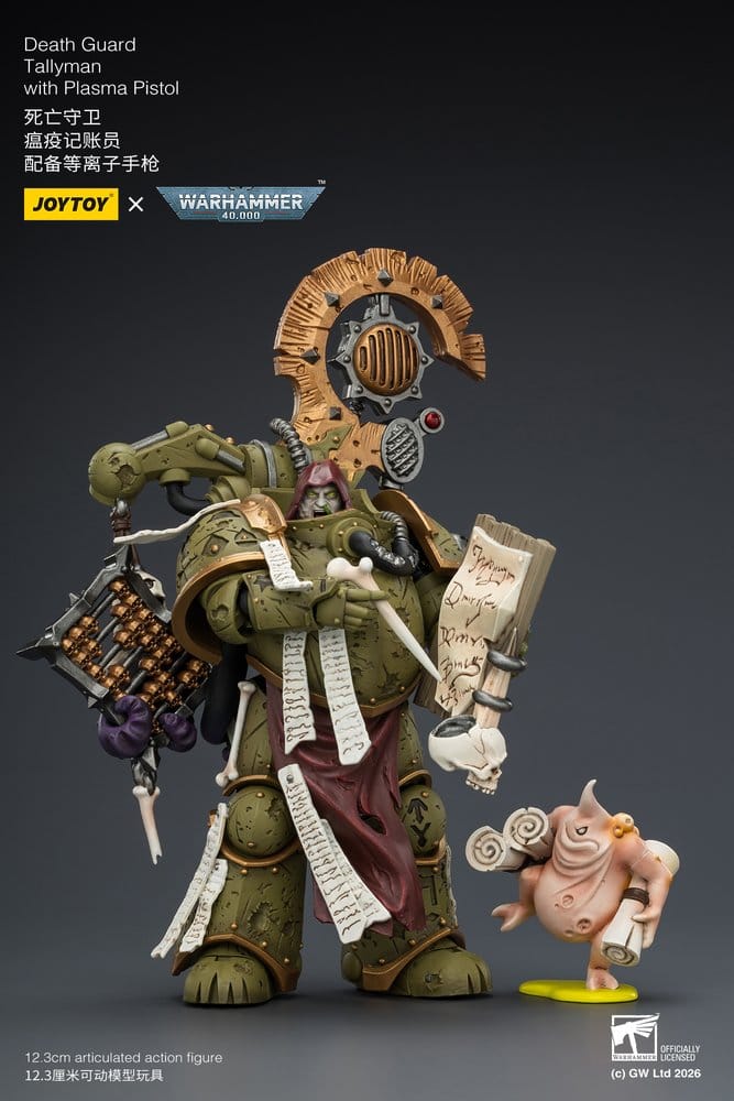 Warhammer 40,000 Action Figure Death Guard Tallyman 12 cm - Joy Toy Action Figures