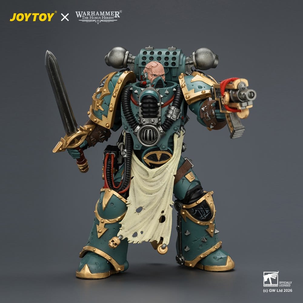 Warhammer Action Figure Sons of Horus Maloghurst the Twisted, the Warmaster's Equerry 13 cm - Joy Toy Action Figures