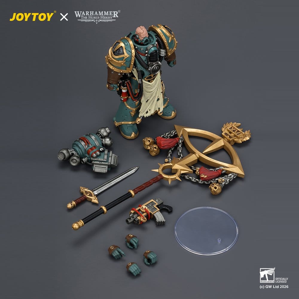 Warhammer Action Figure Sons of Horus Maloghurst the Twisted, the Warmaster's Equerry 13 cm - Joy Toy Action Figures