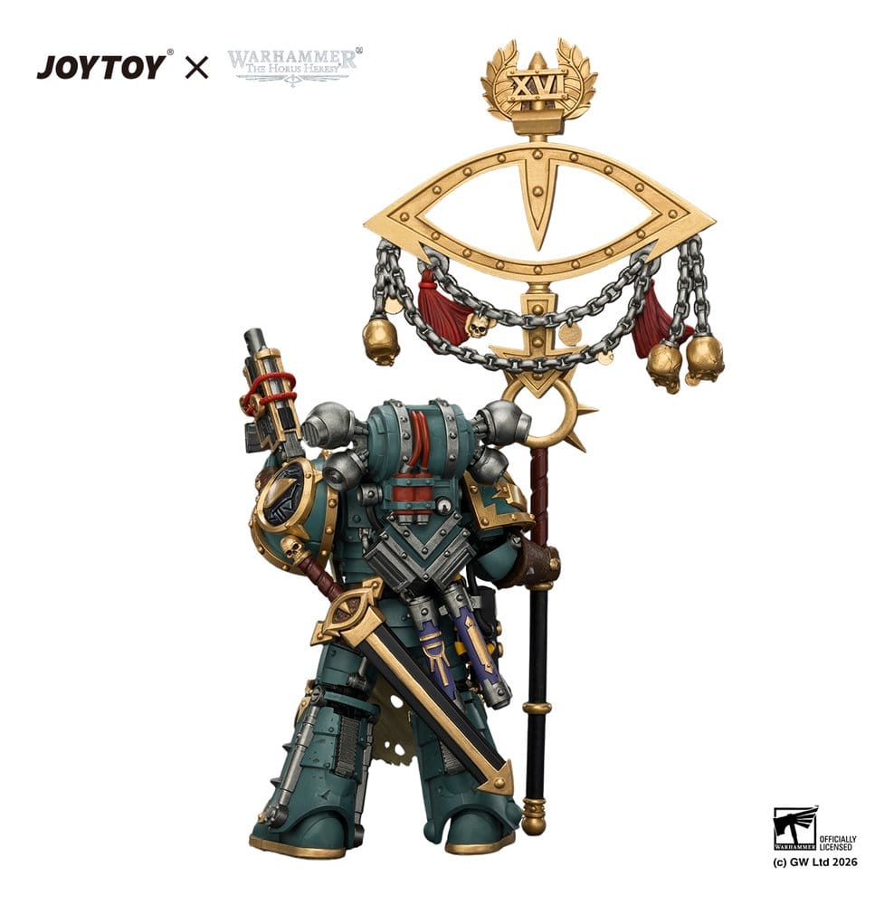 Warhammer Action Figure Sons of Horus Maloghurst the Twisted, the Warmaster's Equerry 13 cm - Joy Toy Action Figures
