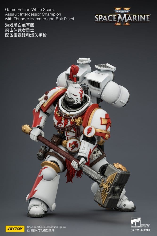 Warhammer Action Figure Game Edition White Scars Assault Intercessor Champion 13 cm - Joy Toy Action Figures