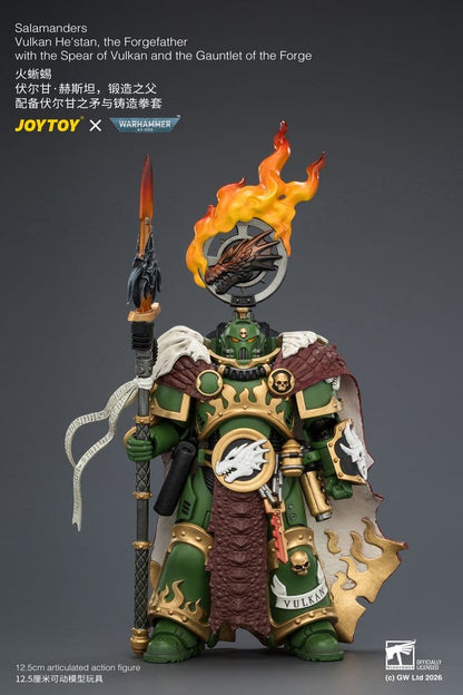 Warhammer Action Figure Salamanders Vulkan He'stan, the Forgefather 13 cm - Joy Toy Action Figures