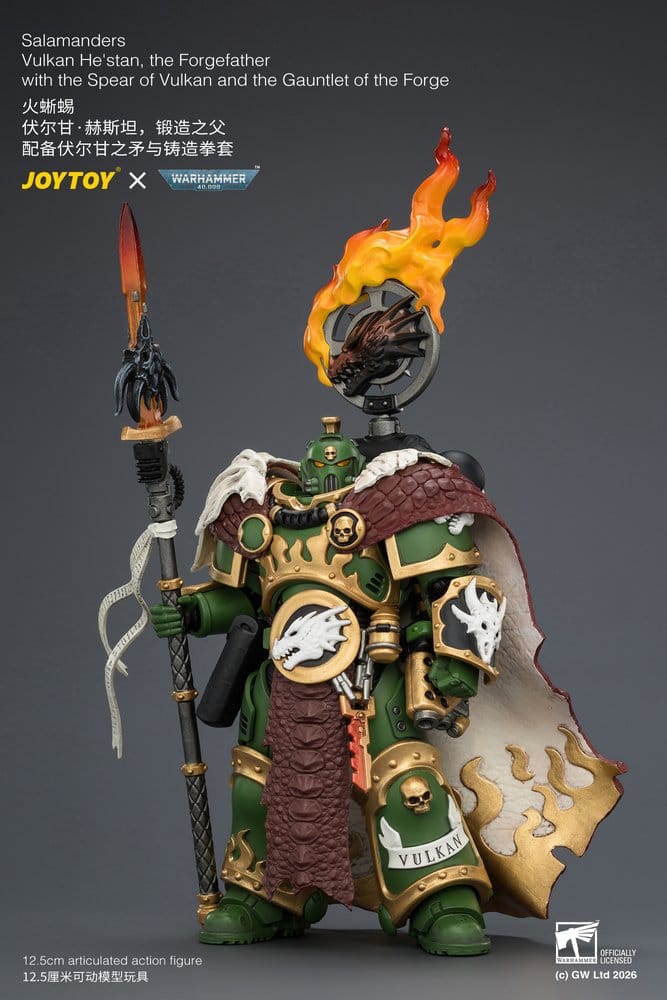 Warhammer Action Figure Salamanders Vulkan He'stan, the Forgefather 13 cm - Joy Toy Action Figures