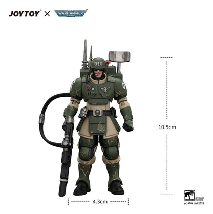 Warhammer Action Figure Astra Militarum Kasrkin 3 with Hot-shot Lasgun and Vox-caster - Joy Toy Action Figures