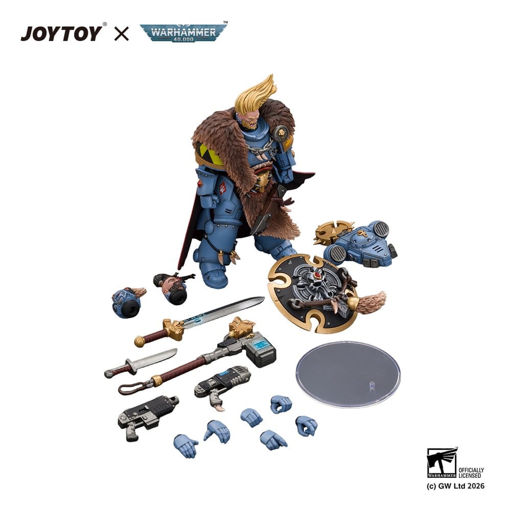 Space Marine Action Figure Space Wolves Wolf Guard Battle Leader - Joy Toy Action Figures
