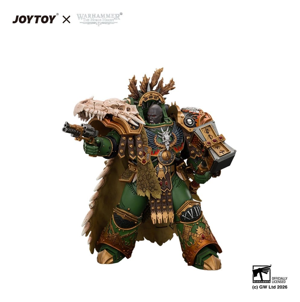 Joy Toy Warhammer Action Figure Salamanders Vulkan, Primarch of the XVIIIth Legion - product gallery image 3 of 4