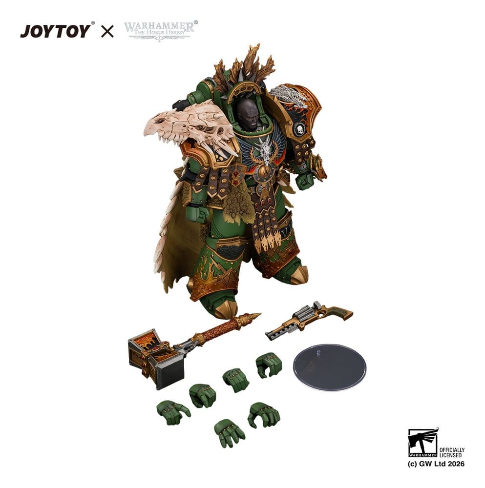 Joy Toy Warhammer Action Figure Salamanders Vulkan, Primarch of the XVIIIth Legion - product gallery image 4 of 4