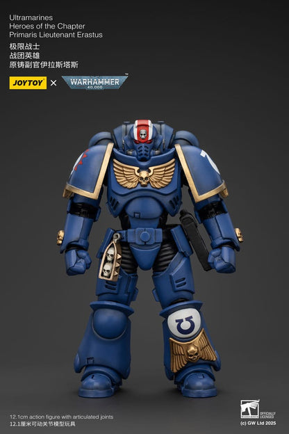 Warhammer 40k Action Figure 1/18 Ultramarines Heroes of the Chapter Primaris Lieutenant Erastus 20 cm