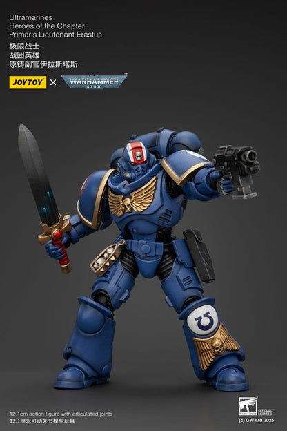 Warhammer 40k Action Figure 1/18 Ultramarines Heroes of the Chapter Primaris Lieutenant Erastus 20 cm