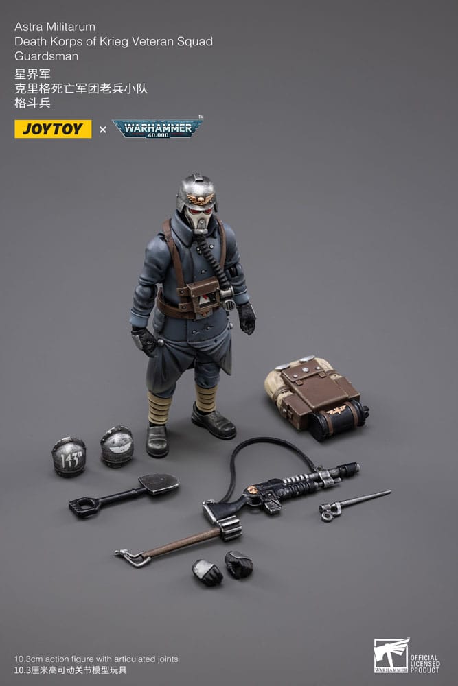 Warhammer 40k Action Figure 1/18 Astra MilitarumDeath Korps of Krieg Veteran Squad Guardsman 11 cm - Joy Toy Action Figures
