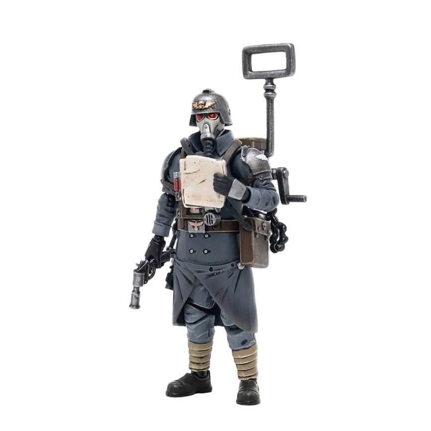Warhammer 40k Action Figure 1/18 Death Korps of Krieg Veteran Squad Guardsman Communications Specialist - Joy Toy Action Figures