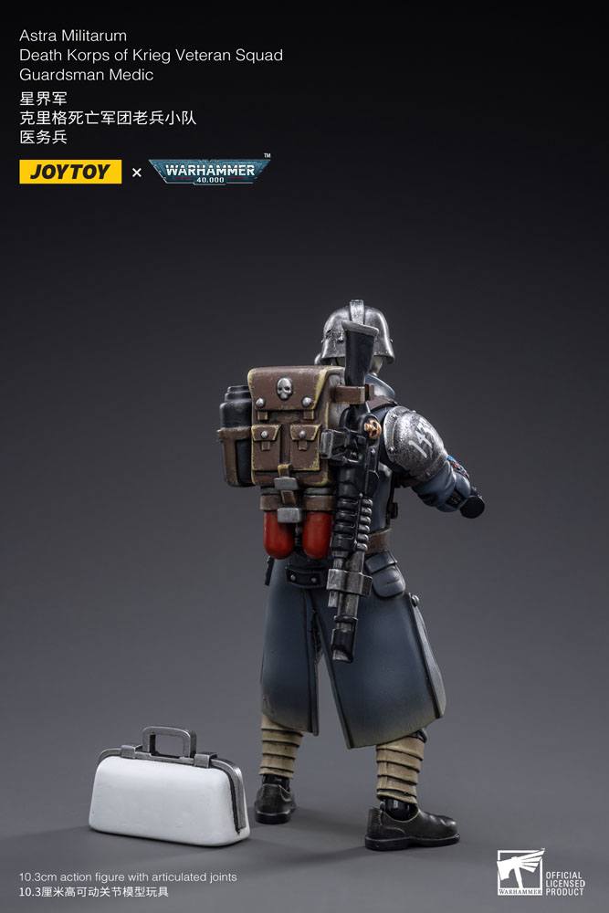 Warhammer 40k Action Figure 1/18 Death Korps of Krieg Veteran Squad Guardsman Medic - Joy Toy Action Figures
