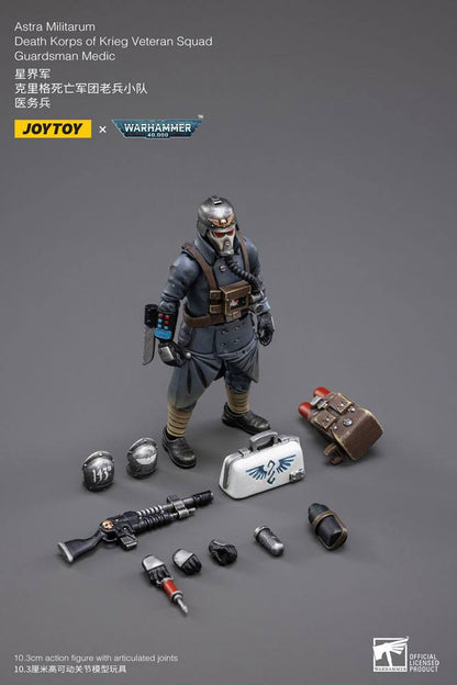 Warhammer 40k Action Figure 1/18 Death Korps of Krieg Veteran Squad Guardsman Medic - Joy Toy Action Figures