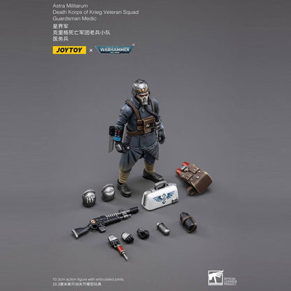 Warhammer 40k Action Figure 1/18 Death Korps of Krieg Veteran Squad Guardsman Medic - Joy Toy Action Figures
