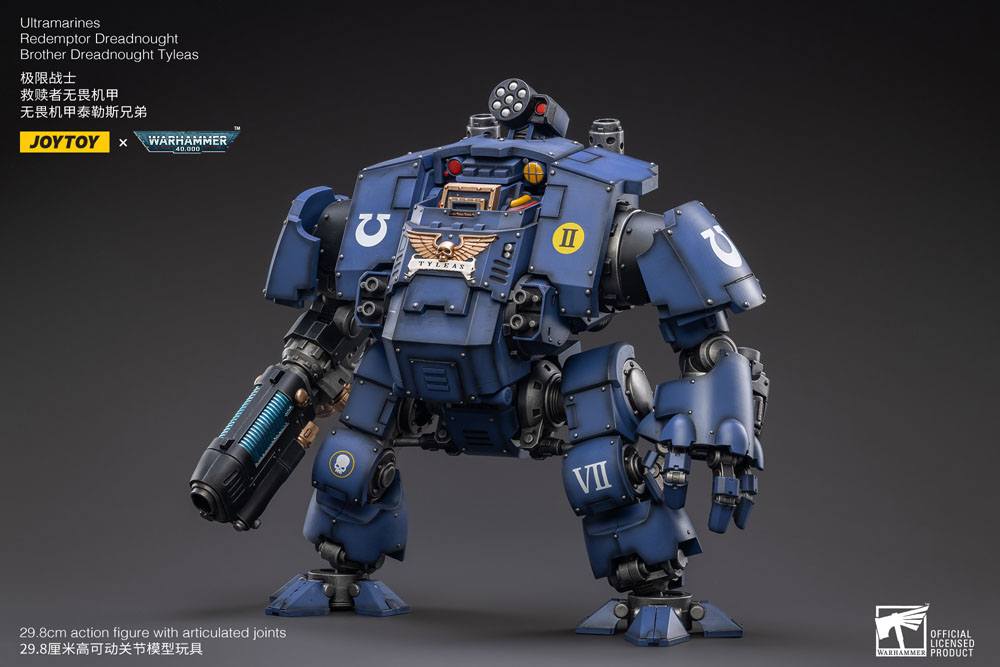 Warhammer 40,000 Action Figure 1/18 Ultramarines Redemptor Dreadnought Brother Dreadnought Tyleas 30 cm Reproduction - Joy Toy Action Figures