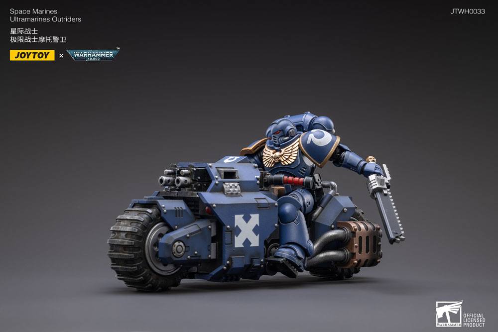 Warhammer 40k Vehicle 1/18 Ultramarines Outrider Bike 22 cm - Joy Toy (CN) Action figures