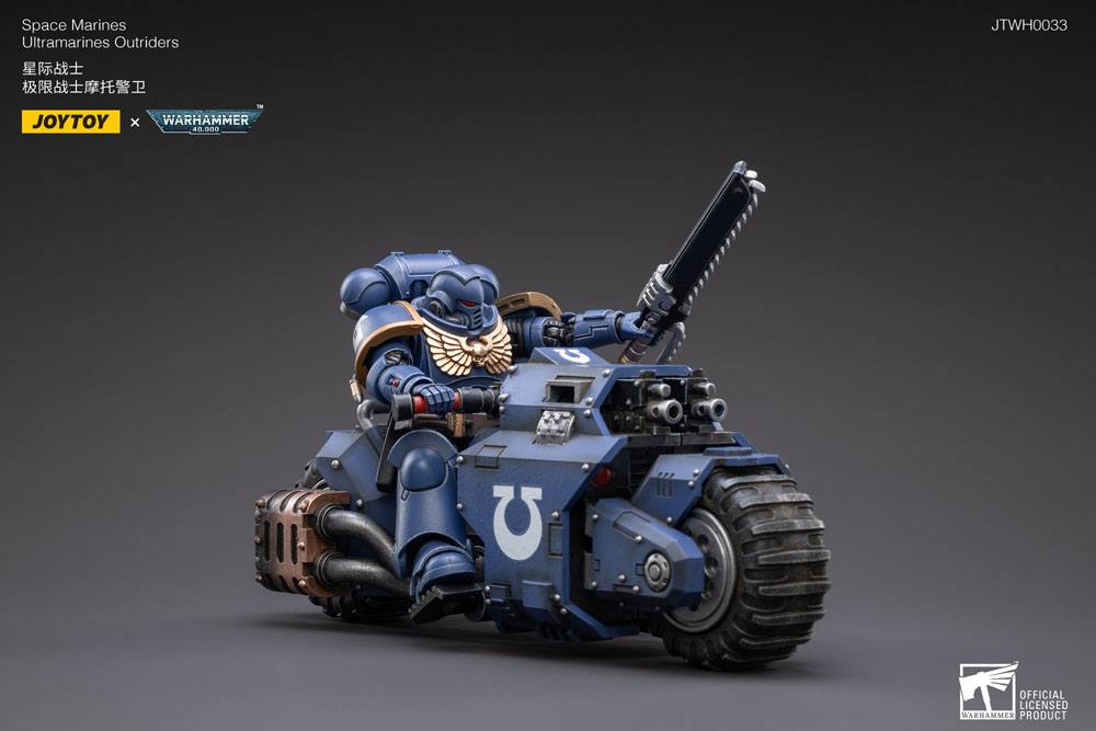 Warhammer 40k Vehicle 1/18 Ultramarines Outrider Bike 22 cm - Joy Toy (CN) Action figures