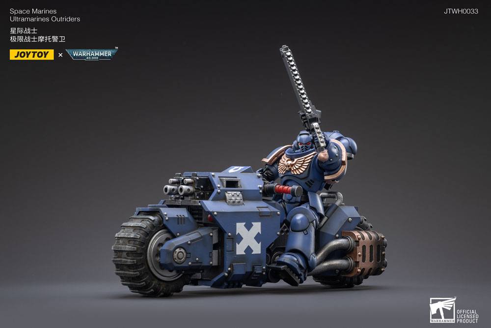 Warhammer 40k Vehicle 1/18 Ultramarines Outrider Bike 22 cm - Joy Toy (CN) Action figures