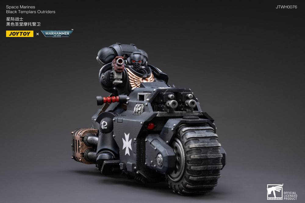 Warhammer 40k Vehicle 1/18 Black Templars Outrider Bike 22 cm - Joy Toy (CN) Action figures
