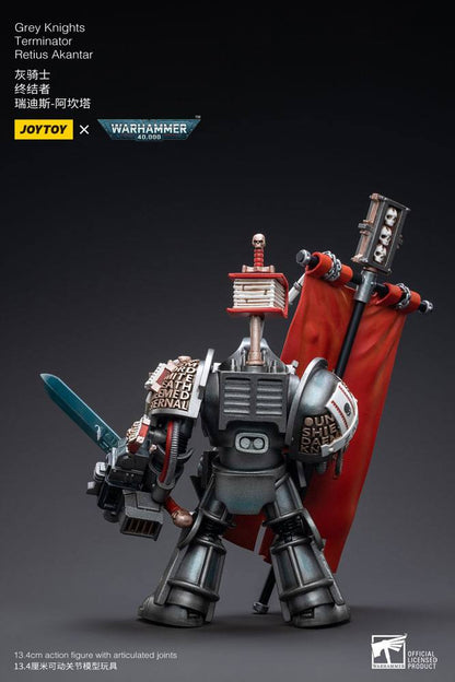 Warhammer 40k Action Figure 1/18 Grey Knights Terminator Retius Akantar 13 cm - Joy Toy Action Figures