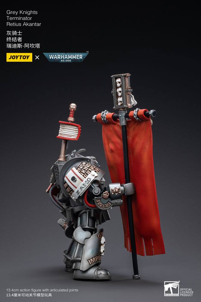Warhammer 40k Action Figure 1/18 Grey Knights Terminator Retius Akantar 13 cm - Joy Toy Action Figures