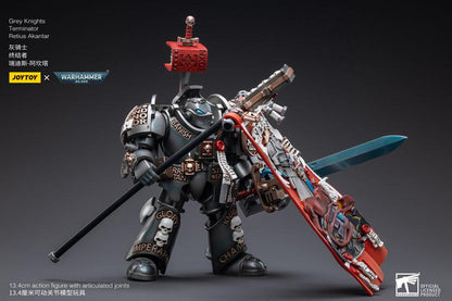 Warhammer 40k Action Figure 1/18 Grey Knights Terminator Retius Akantar 13 cm - Joy Toy Action Figures