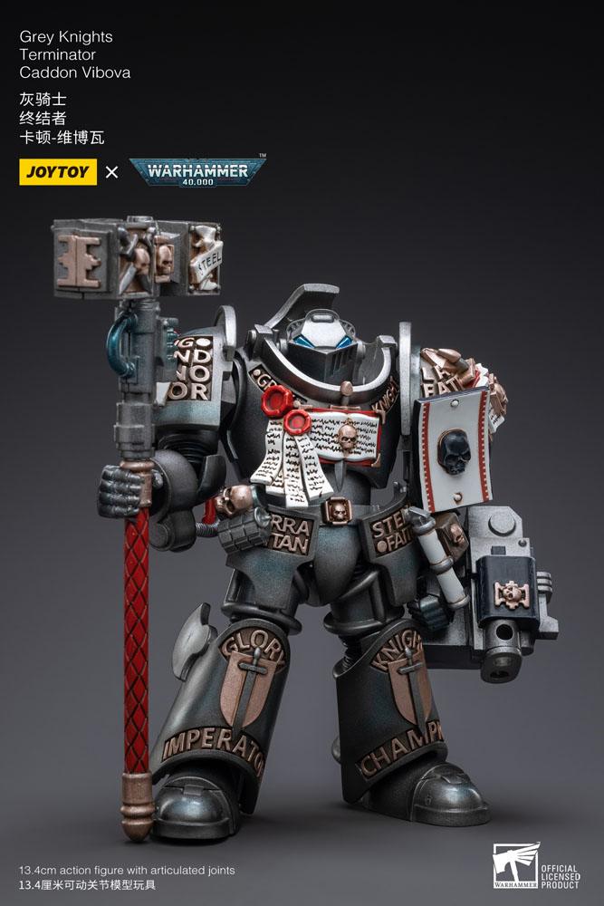 Warhammer 40k Action Figure 1/18 Grey Knights Terminator Caddon Vibova 13 cm - Joy Toy Action Figures