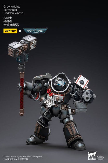Warhammer 40k Action Figure 1/18 Grey Knights Terminator Caddon Vibova 13 cm - Joy Toy Action Figures