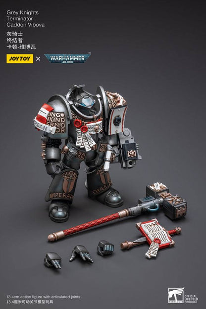Warhammer 40k Action Figure 1/18 Grey Knights Terminator Caddon Vibova 13 cm - Joy Toy Action Figures