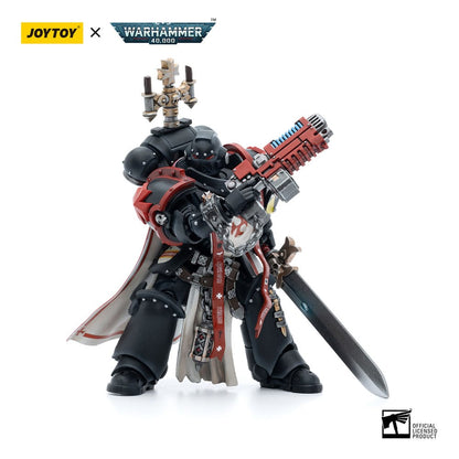 Warhammer 40k Action Figure 1/18 Black Templars Sword Brethren Brother Lombast - Joy Toy Action figures