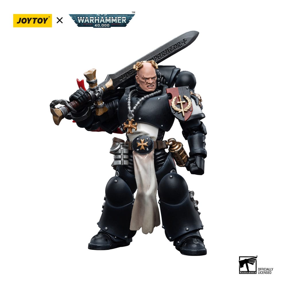 Warhammer 40k Action Figure 1/18 Black Templars Emperor's Champion Bayard's Revenge - Joy Toy Action figures