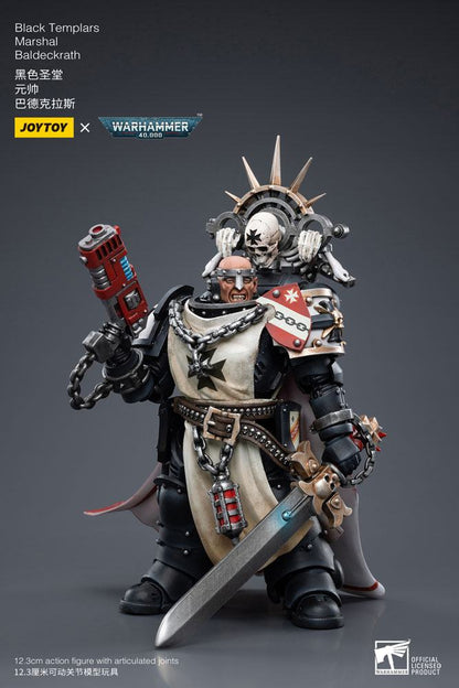 Warhammer 40k Action Figure 1/18 Black Templars Marshal Baldeckrath 12 cm - Joy Toy Action Figures