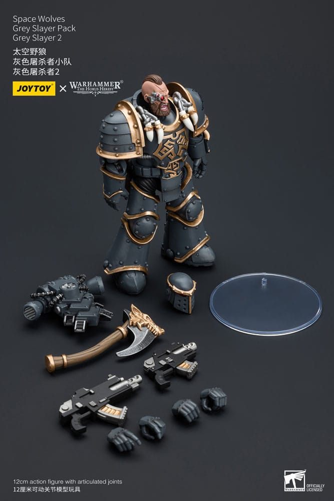 Warhammer The Horus Heresy Action Figure 1/18 Space Wolves Grey Slayer Pack Grey Slayer 2 - Joy Toy Action figures