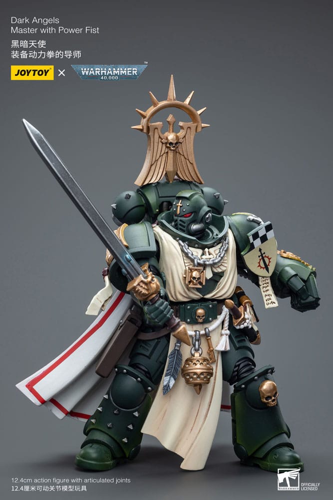 Warhammer 40k Action Figure 1/18 Dark Angels Master with Power Fist - Joy Toy Action figures