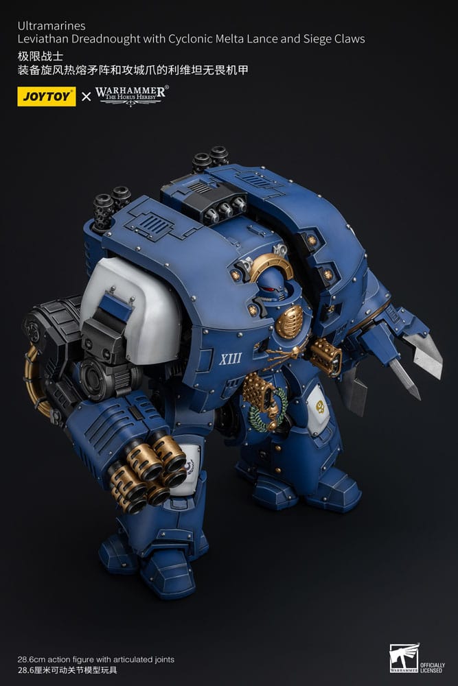 Warhammer The Horus Heresy Action Figure 1/18 Ultramarines Leviathan Dreadnought with Cyclonic Melta Lance And Siege Claws 29 cm - Joy Toy Action figures