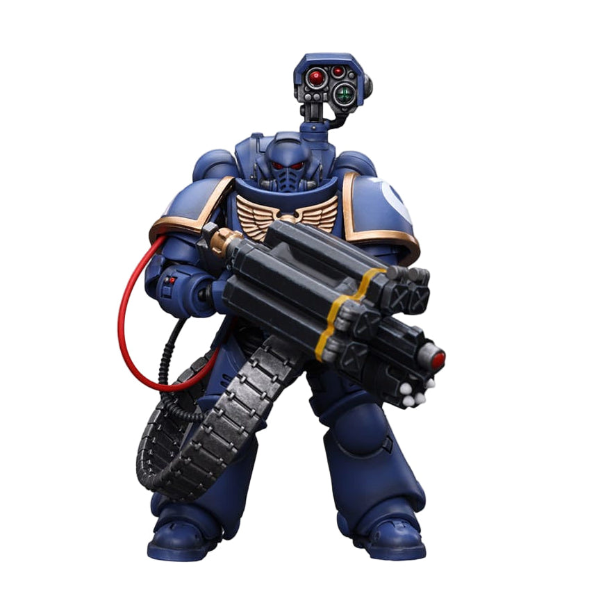 Warhammer 40k Action Figure 1/18 Ultramarines Desolation Marine with Castellan Launcher (Superfrag) - Joy Toy Action figures