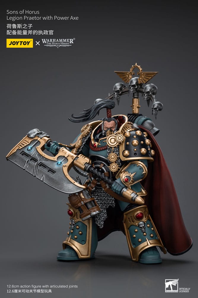 Warhammer The Horus Heresy Action Figure 1/18 Sons of Horus Legion Praetor with Power Axe 12 cm - Joy Toy Action Figures