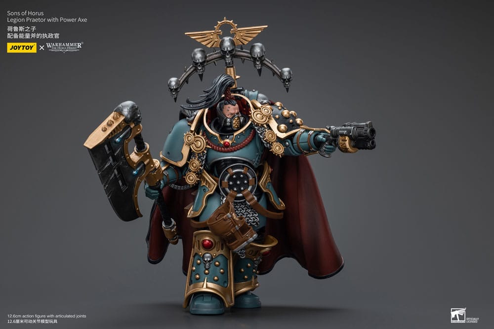 Warhammer The Horus Heresy Action Figure 1/18 Sons of Horus Legion Praetor with Power Axe 12 cm - Joy Toy Action Figures