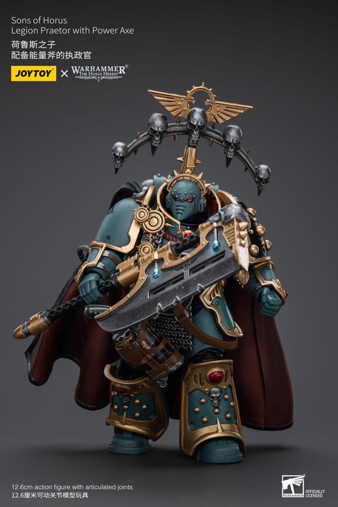 Warhammer The Horus Heresy Action Figure 1/18 Sons of Horus Legion Praetor with Power Axe 12 cm - Joy Toy Action Figures