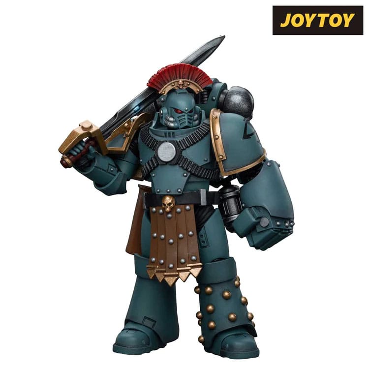 Warhammer The Horus Heresy Action Figure 1/18 Sons of Horus MKIV Tactical Squad Sergeant with Power Fist - Joy Toy Action figures