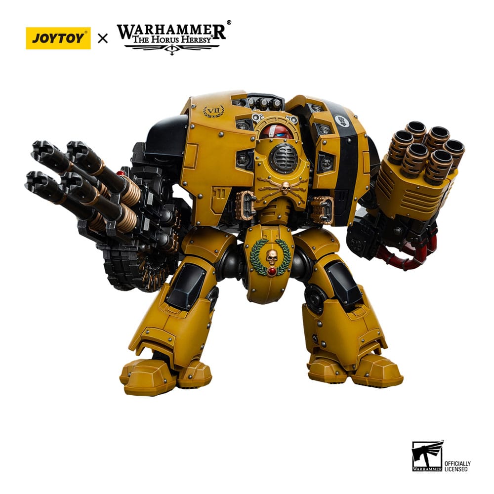 Warhammer The Horus Heresy Action Figure 1/18 Imperial Fists Leviathan Dreadnought with Cyclonic Melta Lance and Storm Cannon 12 cm - Joy Toy Action Figures