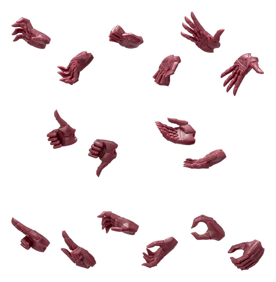 Megalomaria Unlimited Universe Model Kit Accessory Set Ex Hand Unit Male Type A Red Ver. - Kotobukiya Model Kits