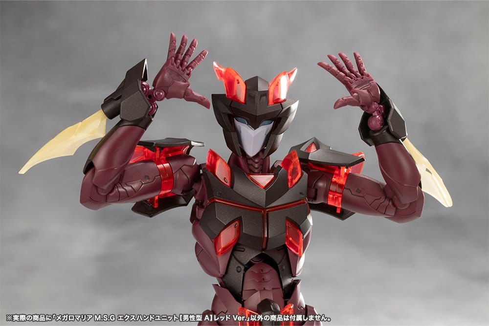 Megalomaria Unlimited Universe Model Kit Accessory Set Ex Hand Unit Male Type A Red Ver. - Kotobukiya Model Kits